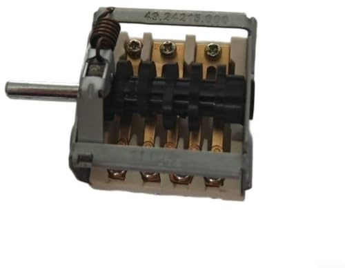 Stove Rotary Switch 4 Position 250V 32A Control Knob for Electric Oven Cooker Hob Replacement Part Grey