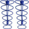 CampTeck U6601 No Tie Cordones, Cordones Elásticos con Sistema de Bloqueo - Azul - 1 Par