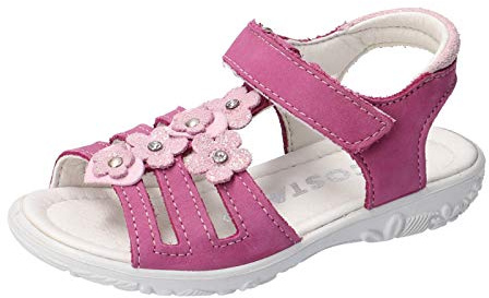 RICOSTA Mädchen Riemchensandalen Chica, Weite: Mittel (WMS), Spielen verspielt detailreich Freizeit leger Sandalette bequem,rosada,24 EU / 7 Child UK