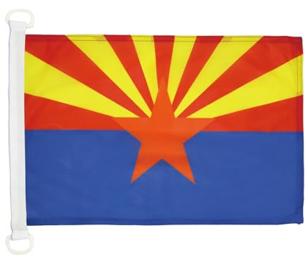 AZ FLAG - Bootflagge Arizona - 45x30 cm - Bundesstaat Arizona Bootsfahne 30 x 45 Cm Marine Flaggen - Flaggen