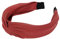 axy Breiter Haarreif mit raffinierten Knoten-Vintage-Wunderschön Stirnband Haarschmuck Damen Haarreifen HR34b Stil A (Stil A - Rot)