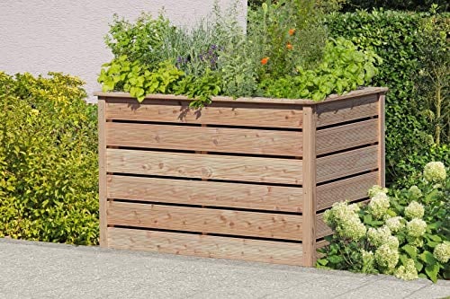 Gartenwelt Riegelsberger Elegantes Hochbeet 125x85xH80 cm Lärche Natur 20x120mm Kräuterbeet Pflanzbeet Gemüsebeet