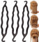 HeiHy 10 Stück Kunststoff Doppelhaken Haarspange Haar Dutt Maker Haarknoten Maker Haar Styling Werkzeug