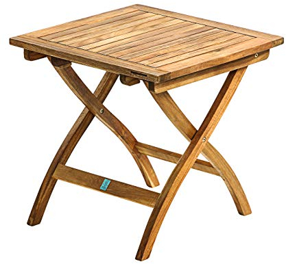 Dehner Klapptisch Macao, ca. 50 x 50 x 50 cm, aus FSC® - zertifiziertem Akazienholz, natur