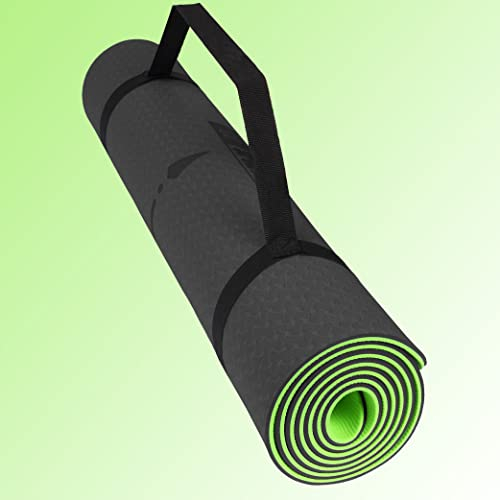 Calma Dragon Yogamatte - Rutschfeste Sportmatte mit Trageriemen, Beste Fitnessmatte für alle Arten von Yoga, Pilates & Bodentraining (5mm dick 183 x 68 cm)