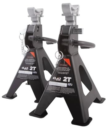 CLAS Equipements Paire chandelles crémaillères 2T avec goupilles sécurité - Om 3002BL