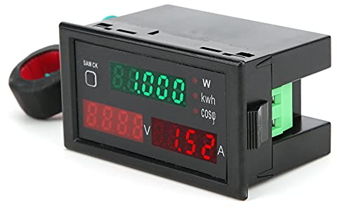 Multimeter, AC-LED-Anzeige Digitaler Strom-Spannungs-Leistungsmesser-Monitor, Volt-Ampere-Ah-Leistung, SPM001(AC220V)