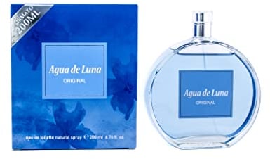 AGUA DE LUNA - Original 200 ml Eau de Toilette für Damen, Parfüm im Format Spray, natürliches und feminines Eau de Toilette, blumiger Duft, frischer und langanhaltender Duft