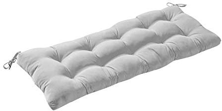MMLC Bankauflage Bankkissen Outdoor/Indoor,130 * 50cm Sitzpolster Sitzkissen Rückenkissen,Bierbankauflagen Gartenbankauflagen Stuhlkissen für Gartenschaukel Gartenmöbel Terrasse Rasen (Grau)
