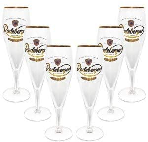 Radeberger Pils Gläser 6 x 0,4l - die klassische Biertulpe für den perfekten Radeberger Bier Genuß