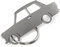 Car Shape Edelstahl Schlüsselanhänger - Passend zu Trabant Wartburg - Tuning Auto Accessories Motorsport Performance Schatten Motiv Laserschnitt