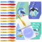 BONNYCO UV Stift und Notizbuch, 16 Stück Ozean Mitgebsel Kindergeburtstag Jungen & Mädchen, Kindergeburtstag Gastgeschenke, Adventskalender und Kleine Geschenke für Kinder, Meer Geburtstagsdeko