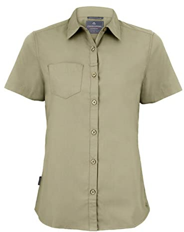 Craghoppers Women's Expert Womens Kiwi Short Sleeved Shirt Button Down Shirt (Pack of 1)