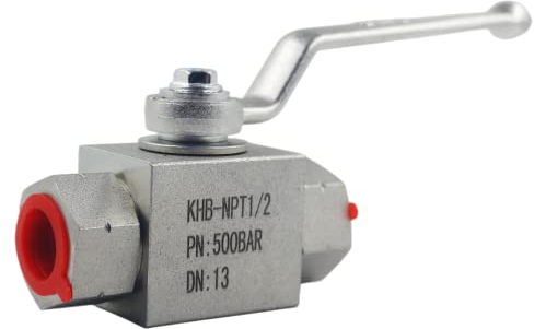 Hochdruck-Hydraulik-Kugelhahn KHB 1/2'' NPT, Absperrung 2-Wege-Kugelhahn, 1/2 Zoll Hydraulikventil 7250 PSI