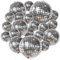 KatchOn, Silver Disco Ball Balloons - 32 Inch | Disco Party Decorations | Disco Ball Prom Balloons | Disco Ball Decorations | Graduation Decorations 2025