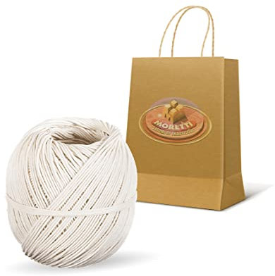 Moretti® Spago per Salumi Alimentare, Spago per Legatura Salumi, Spago per Decorazioni, Due Pezzi, Peso Rotolo Singolo 150 Grammi