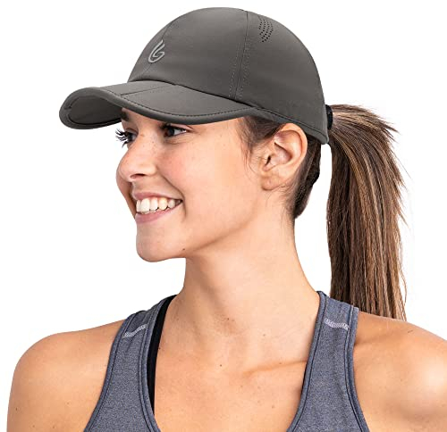Gisdanchz Basecap Herren Damen Sport Cap Performance Baseball Caps für Damen Herren Laufkappe Laufen Tennis Golf Cap Uv-Schutz-Kappe Running Sommer Cappy Männer, Dunkelgrau