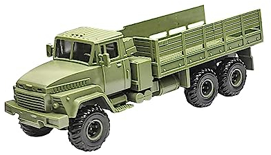 Perfeclan Transport Carrier Truck 1/72 Gepanzerte LKW-Fahrzeuge, Transportfahrzeug 1/72 Scale Cargo Truck für Kinder Geschenk, Tabletop Decor Display, Ohne Zelt