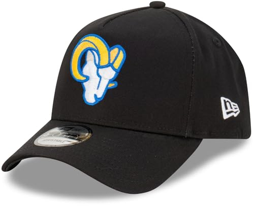 New Era Los Angeles Rams NFL Evergreen Schwarz Verstellbare 9Forty A-Frame Cap - One-Size