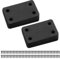 20 Pcs Flat Straight Mending Plates, Flat Plate Bracket, Flat Connecting Mending Plates Braces Brackets, Stainless Steel Support Joining Plate Furniture Repair Plate Fixing (Black 60x38mm)