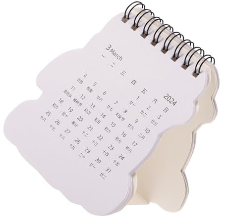 CAXUSD Mini Kalender Tischkalender Blanko Kalender Für Schreibtisch Tischplaner Verzierung Unterlage