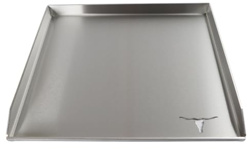 Edelstahl Plancha/Grillplatte/Bratplatte/Burger Platte/passt für z.B Burnhard (415 x 400mm)