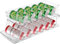 Dosenhalter Kühlschrank, 2 Tier Dosen Organizer, Getränke Organizer Foldable, Kühlschrank Organizer Dosen, Dosenspender Kühlschrank für 250ml/330ml Getränkedosen Bier Soda Dosen