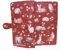 Shag Wear Forest Friends Große Tiergeldbörse für Damen und Teenager-Mädchen, Hirsch, eigenes Eichhörnchen, Kaninchen, Fuchs und mehr, veganes Kunstleder, 17,8 cm, Rot, Rot/Ausflug, einfarbig (Getaway