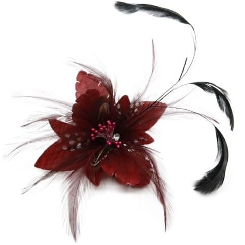 JKQBUX Broche et épingles à cheveux multifonctionnelles en forme de fleur pour femmes et filles, broche à porter, cérémonie de fête, accessoires, danse, banquet, épingles à revers, ornement pour la