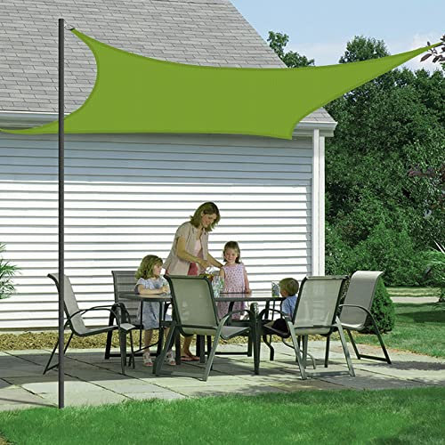 Tenda da sole impermeabile 5 x 6 m protezione UV per balcone giardino patio verde