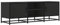 vidaXL Mobile Porta TV Nero 120x35x41 cm in Truciolato e Metallo, Supporto TV, Mobile HiFi, consolle TV, credenza TV, Mobile dispositivi multimediali