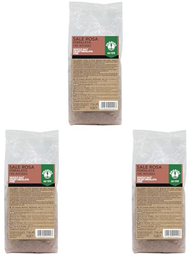 Probios Whole Pink Salt from Himalaya - FINE - Packaging 1kg (Lot de 3)