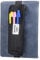 Grevosea Pen Holder for Notebook, Pen Pouch with Zipper and Adjustable Elastic Band Notebook Pouch Journal Pencil Holder for Adult Office College Supplies Planner Accessories (Black)