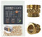 ruthex Inserto filettato 1/4 SHORT UNC – 20 pezzi RX-1/4-20x6.4 Boccola filettata in ottone senza piombo – stabile verricello per fotocamera – per fusione di un manicotto filettato in parti di