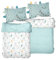 Familando Baby Bettwäsche aus 100% Baumwolle Oeko-Tex mit Reißverschluss · Deckenbezug 100x135 Kissenbezug 40x60 cm · Kinderbettwäsche in verschiedenen Tier Motiven (Dino)
