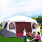 FMBLDM 8-12 Personen Zelt, Familienzelt mit 2 Schlafzimmern, Campingzelte & Unterstände, Großes Zelt 12 Personen Outdoor-Zelte, 100% wasserdichtes Campingzelt in Bodenplane eingenäht