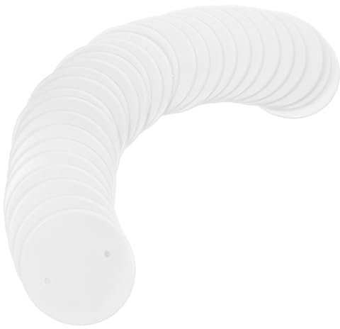 HOMSFOU 30Pcs Outlet Cover Round Ceiling Blanking Plate for Power Cable Protection Easy Installation for Ceiling Fan Junction Box Simple Practical Design