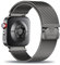 Métal Bracelet pour Huawei Watch Fit 4/4 Pro Bracelet, avec Fermoir Magnétique Réglable Acier Inoxydable Milanais Bande de Rechange pour Femmes Hommes pour Huawei Watch Fit 4/4 Pro Sangles (4)