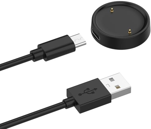 Cavo di Ricarica USB Caricatore 100cm compatibile con Amazfit BIP6 A2435 / Active 2 A2437 / Active 2 Square A2434