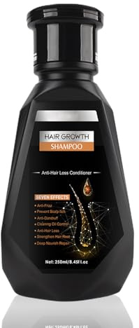 Ginger Hair Growth Shampoo, Hair Care Shampoos with Biotin & Ginger for Hair Growth, Strengthens Roots, Adds Volume & Controls Breakage,250ml