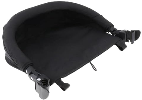 CoudarTitie Verlängerbare Fußstütze für Kinderwagen, Robuste Schwarze Sitzverlängerung