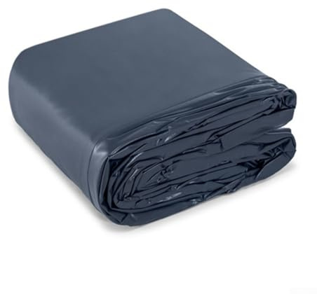 Jonikuper Schwimmbadabdeckung für 400 x 200 x 100 cm Pools, robustes PVC mit Drainagelöchern, schwarz, sicherer Sitz für Innen- und Aufstellpools im Freien