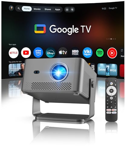 [Google TV & Apps Ufficiali] Proiettore Portatile 800 ANSI, 1080P Nativo