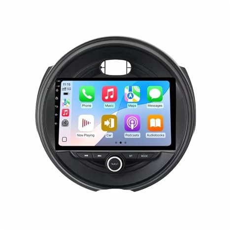 Gps Navigator Radio Sat Nav for BMW MINI Cooper F54 F55 F56 F60 2015-2019 Touch Screen with Carplay Wifi Bluetooth Mirror Link, Fm, Steering Wheel Control, 4 Core 2G+32G
