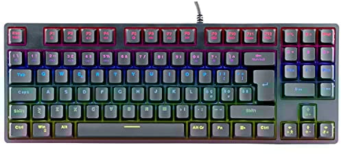 Itek Tastiera Gaming X50 - Meccanica, Switch Blu OUTEMU, RGB, Software, 90 tasti, Compatta