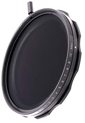 JONGSUN 67mm Variable ND Filter, S-Pro MRC 16 Layers Nano Coatings, More Than 10 Stop ND2-ND1000 Stepless Adjustment Graduated, Lens Cloth Kit,Camera Neutral Density Filter