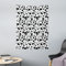 ABAKUHAUS Tier Wandteppich, Dalmatinisches Druck Textur aus Weiches Mikrofaser Stoff Waschbar ohne Verblassen Digitaldruck, 110 x 150 cm, Weiß und Schwarz