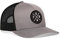 PNW Hat - Pacific Northwest Trucker Mesh Snapback Baseball Cap, grau/schwarz, Einheitsgröße