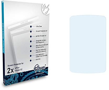 Bruni Schutzfolie kompatibel mit eFlux Vision X2 Folie, glasklare Displayschutzfolie (2X)