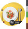 Sidorenko Edles Platzset aus Filz Ø 38cm - 6er Set gelb - Tischset Abwischbar Filzuntersetzer - abwaschbare Tischuntersetzer Platzdeckchen - Untersetzer Filzmatte